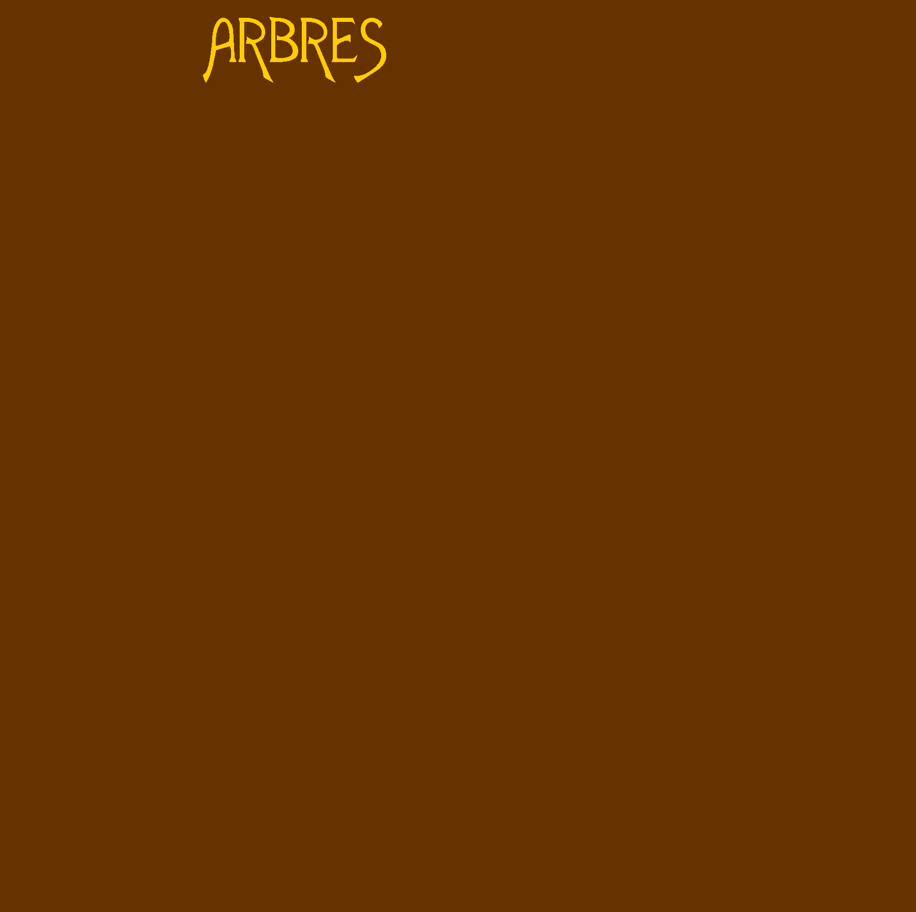 Zone de Texte: ARBRES
